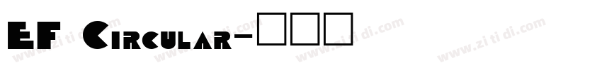 EF Circular字体转换
